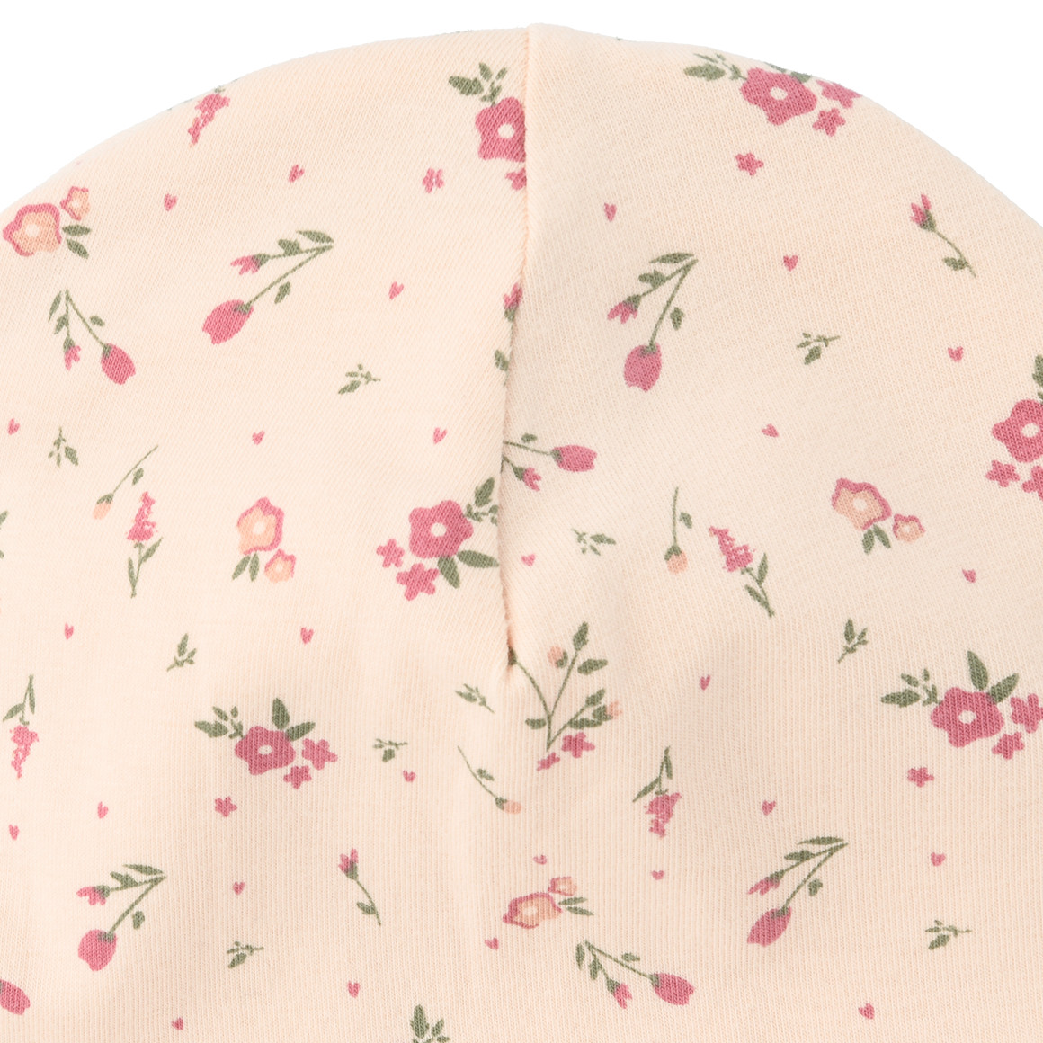 Babymutsje met bloemen all-over