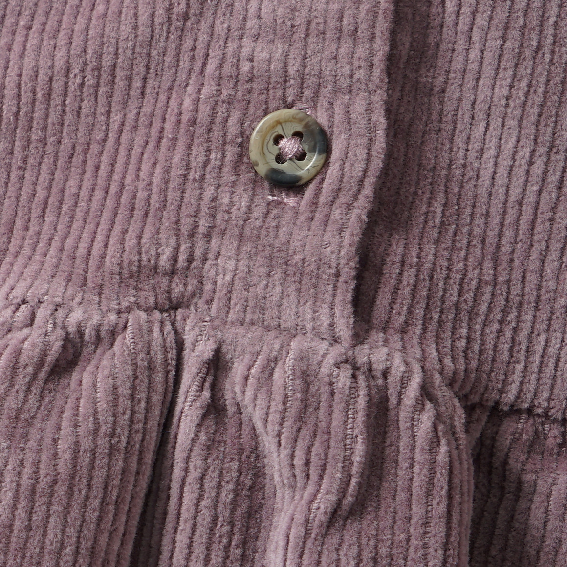 Mädchen Cordkleid mit Bubikragen