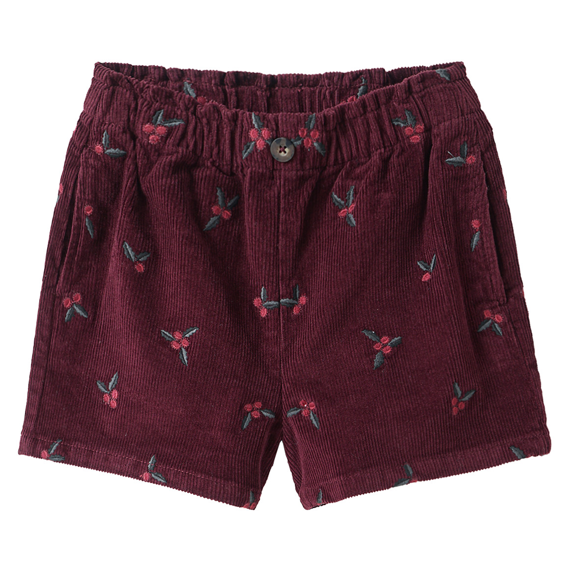 Mädchen Cordshorts mit Stickerei