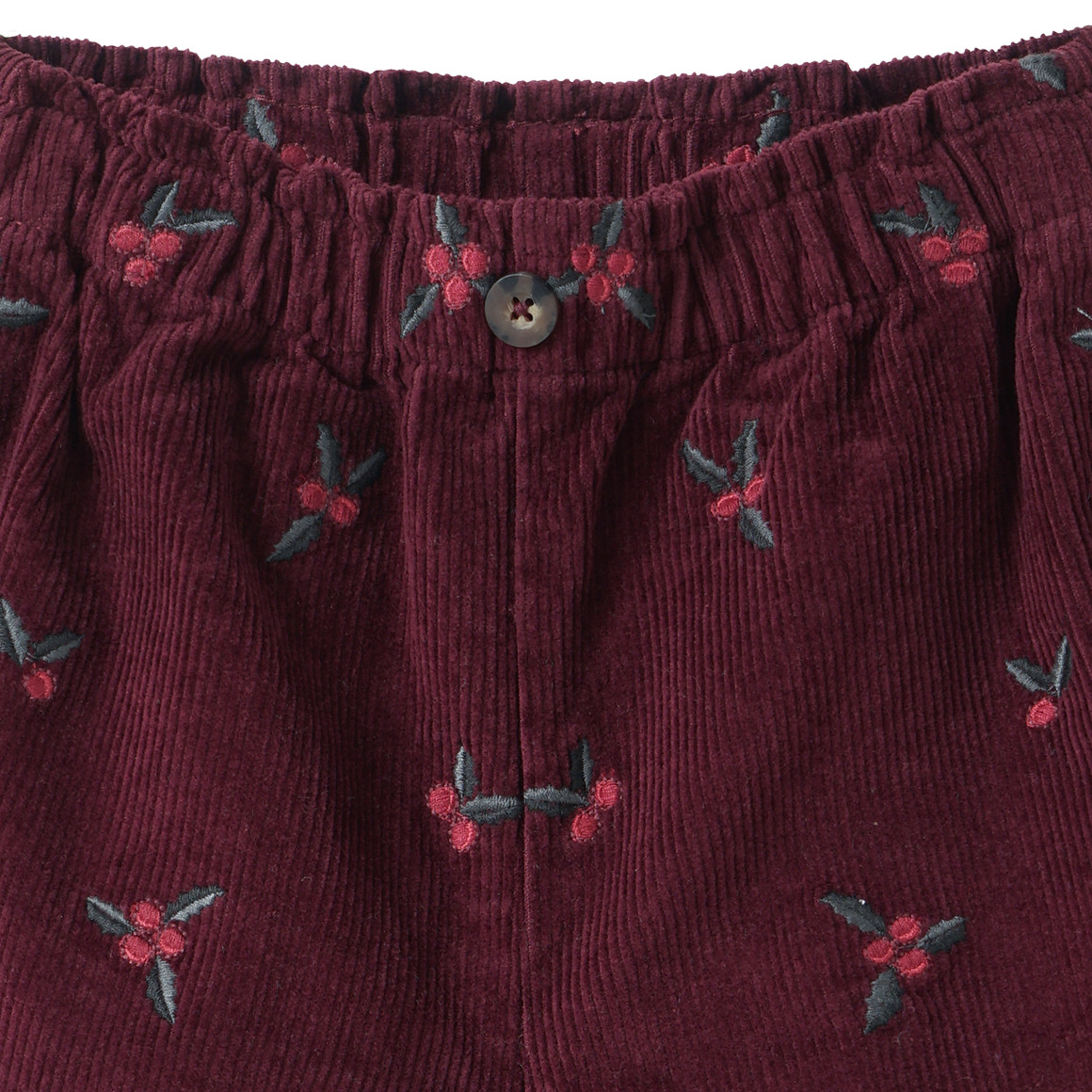 Mädchen Cordshorts mit Stickerei