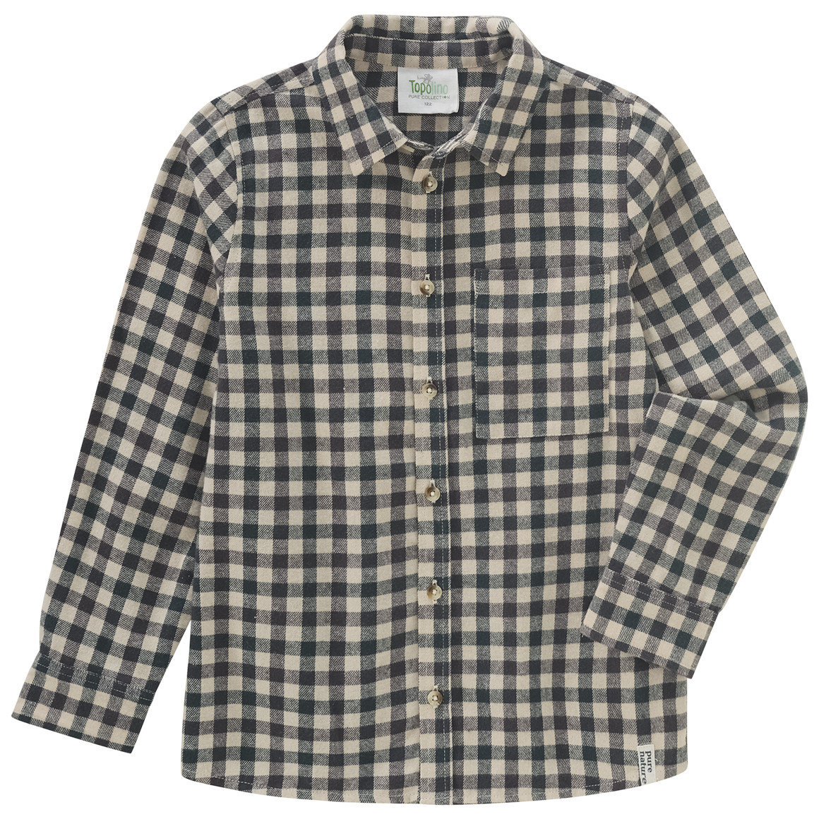Jungen Flanellhemd mit Karo-Muster