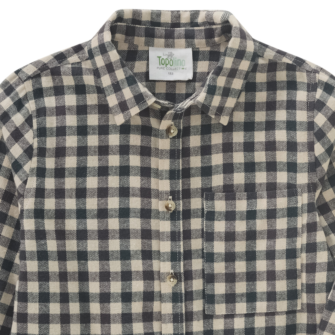 Jungen Flanellhemd mit Karo-Muster