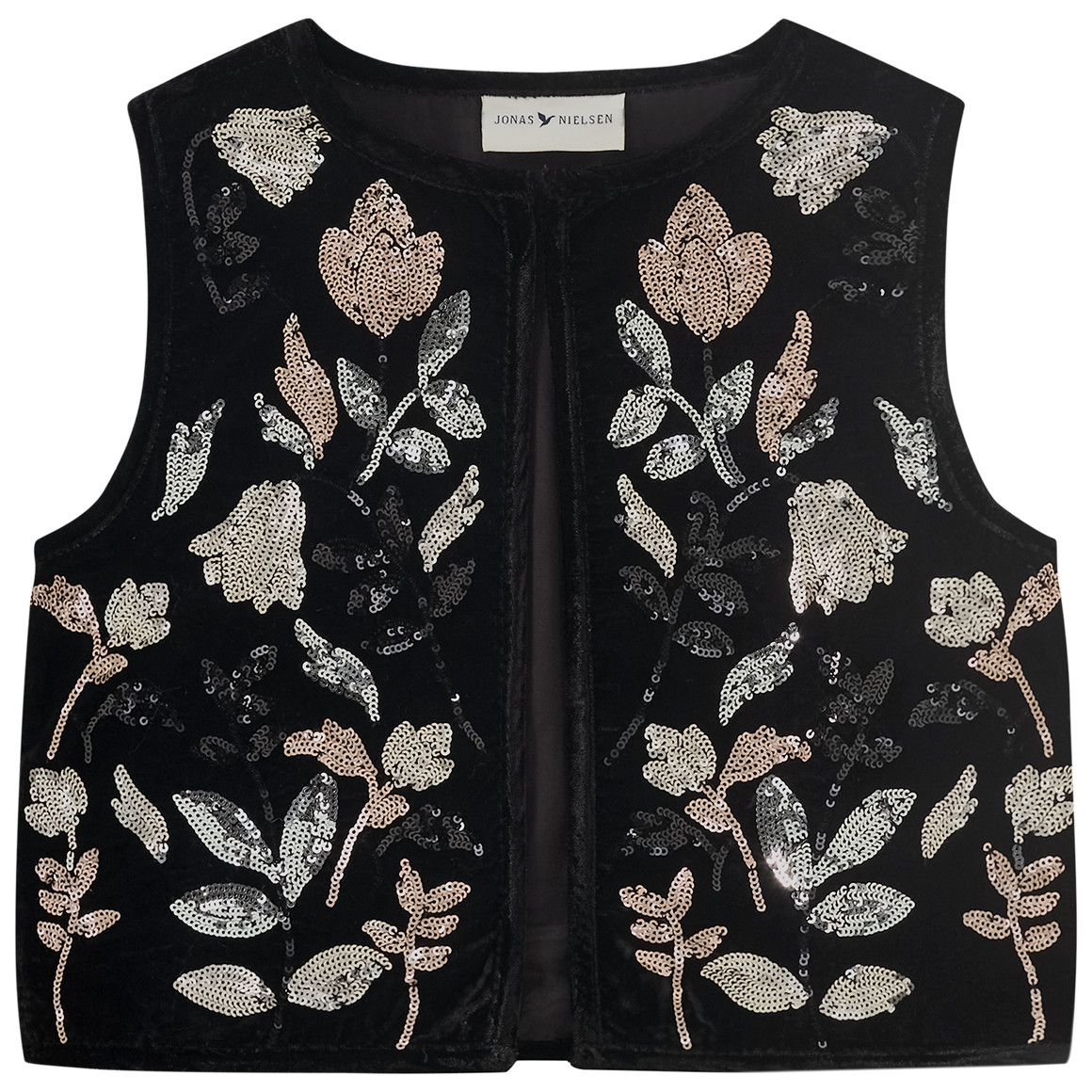 Gilets voor meisjes met omkeerbare pailletten