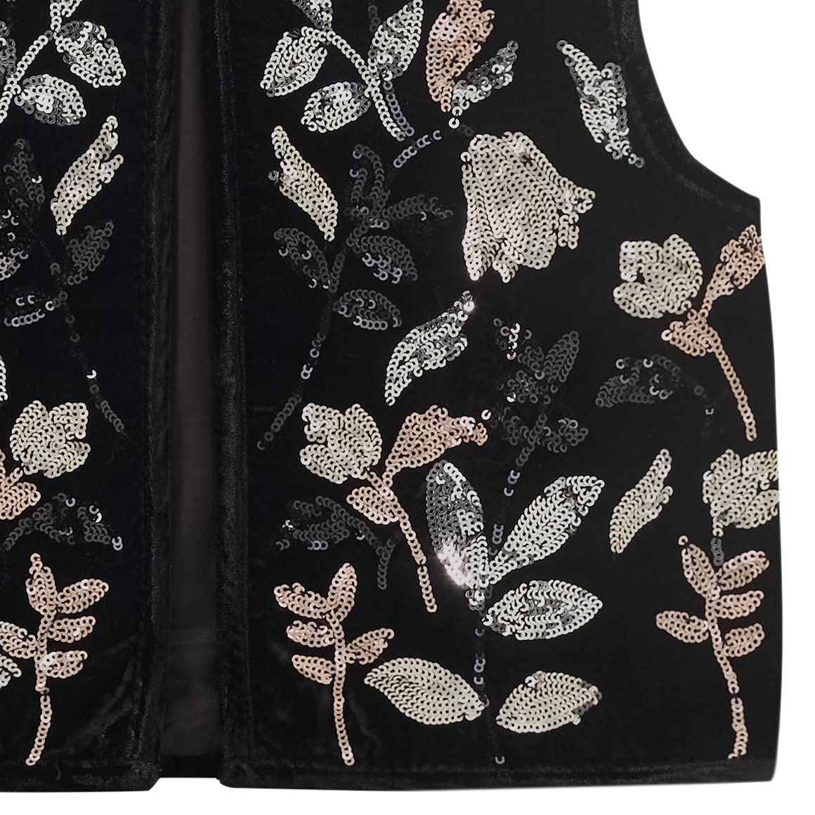 Gilets voor meisjes met omkeerbare pailletten