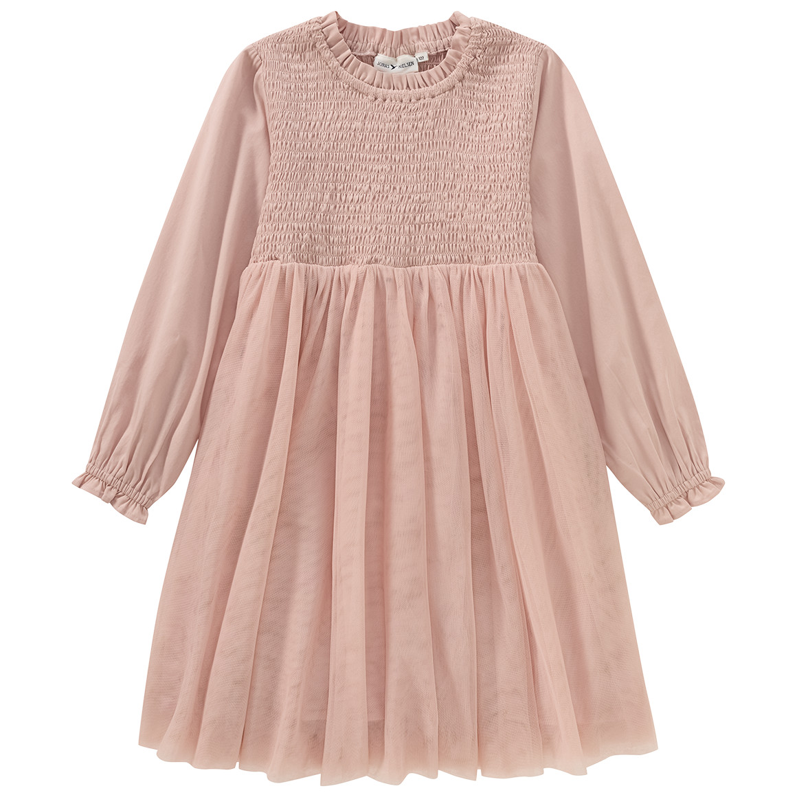 Meisjesjurk van tule met ruches