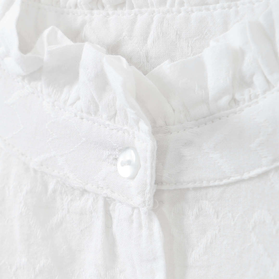 Mädchen Bluse mit Herz-Stickereien