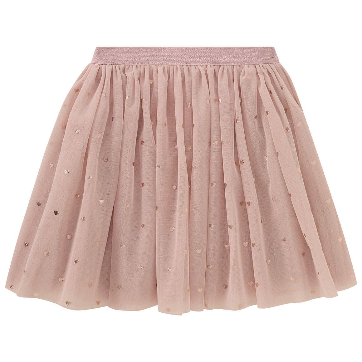 Meisjesrok van tule met bloemenborduursel