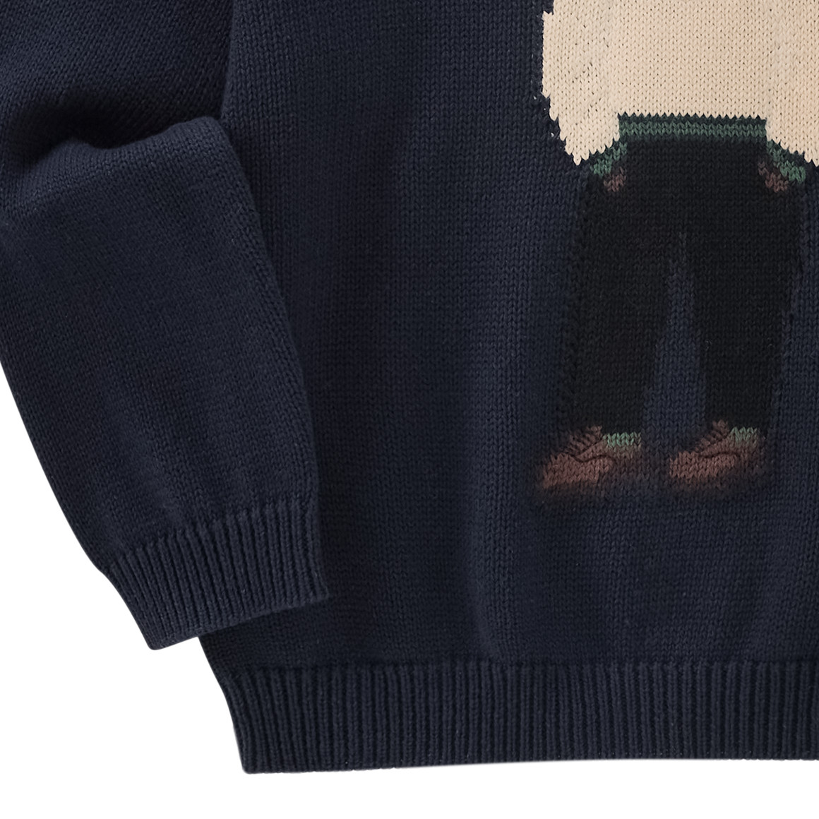 Gebreide trui met hondenmotief Jongens