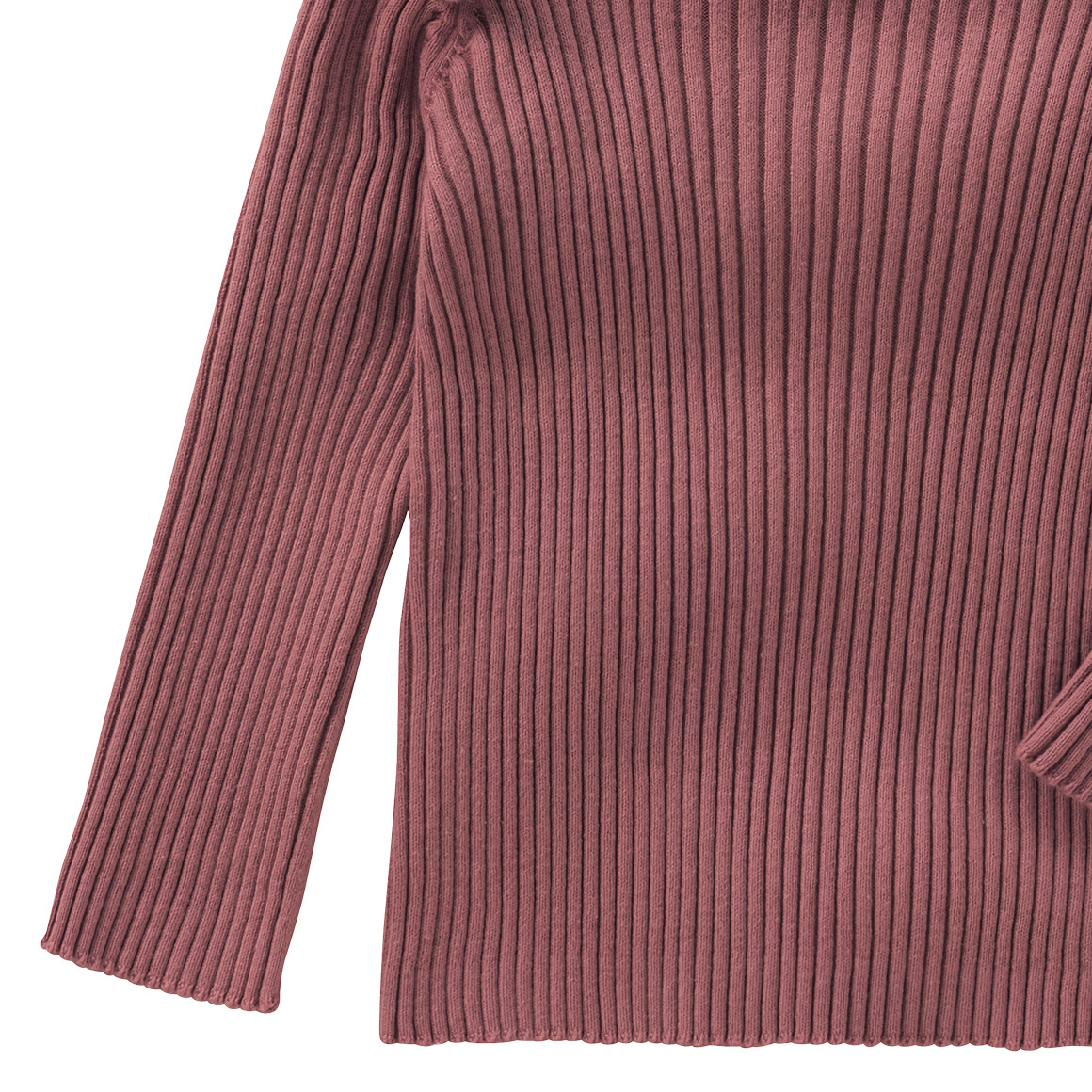 Gebreid babyhemd met geribde textuur