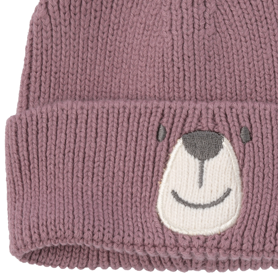 Gebreide babymuts met oren