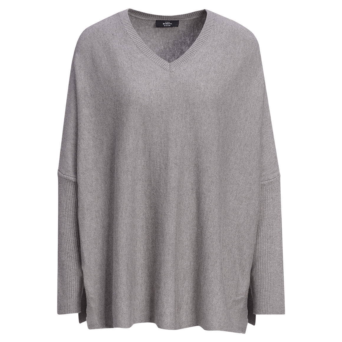 Damen Woll-Pullover mit V-Ausschnitt