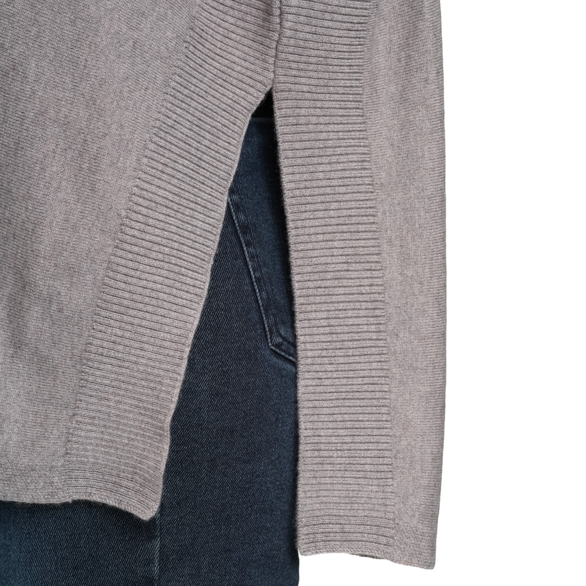 Damen Woll-Pullover mit V-Ausschnitt