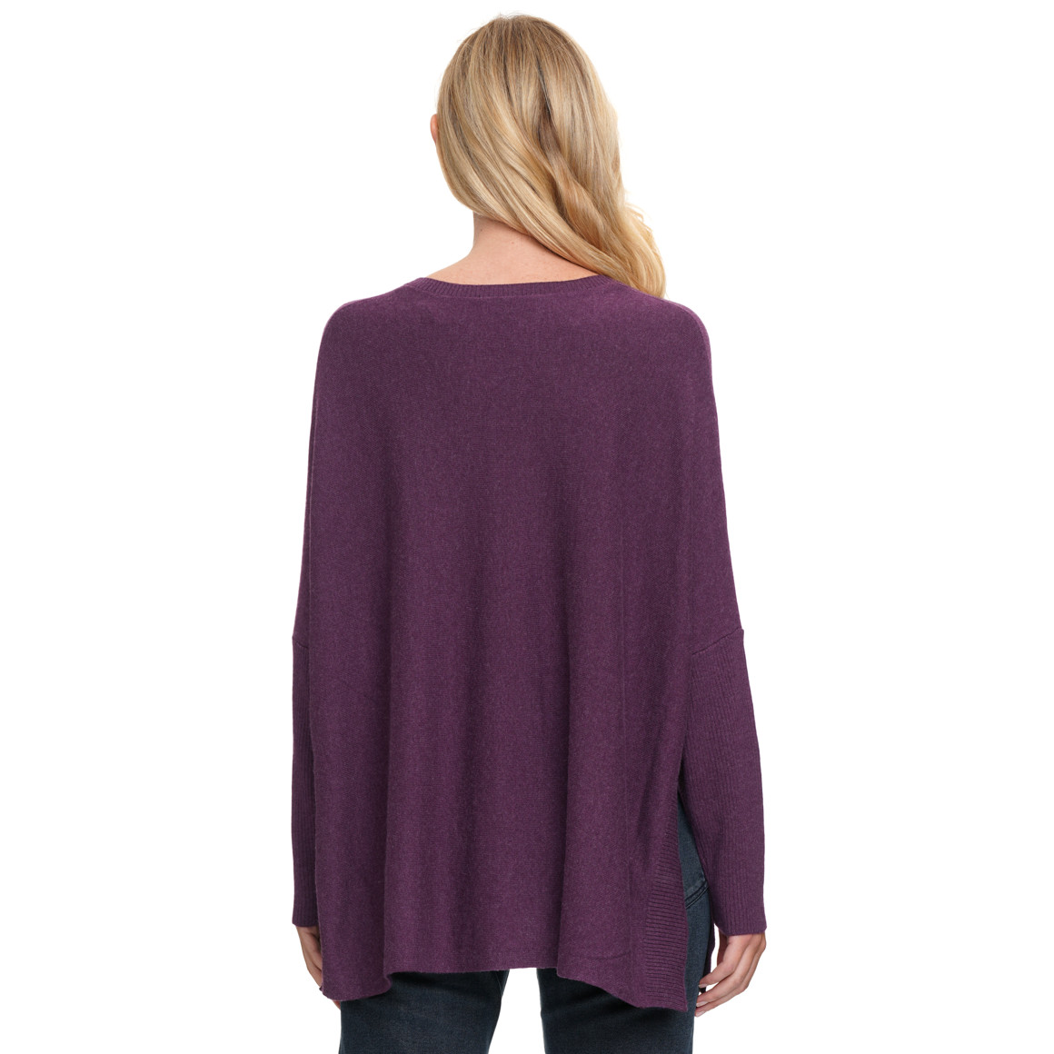 Damen Woll-Pullover mit V-Ausschnitt