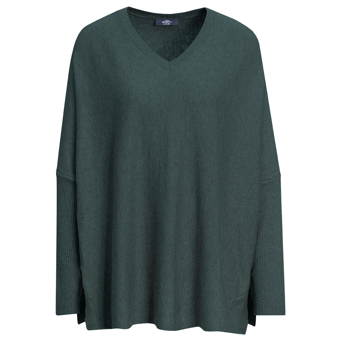 Damen Woll-Pullover mit V-Ausschnitt