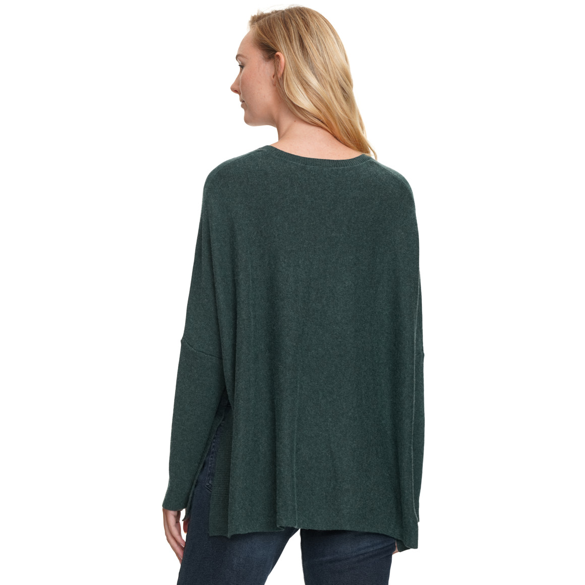 Damen Woll-Pullover mit V-Ausschnitt