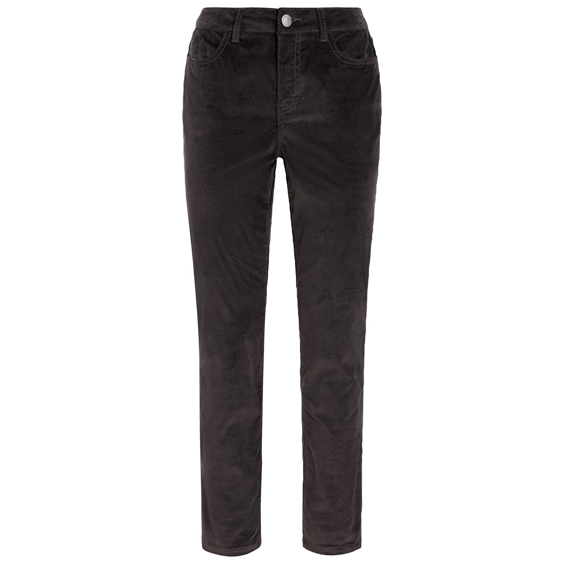 Damen Samthose mit Slim-Fit