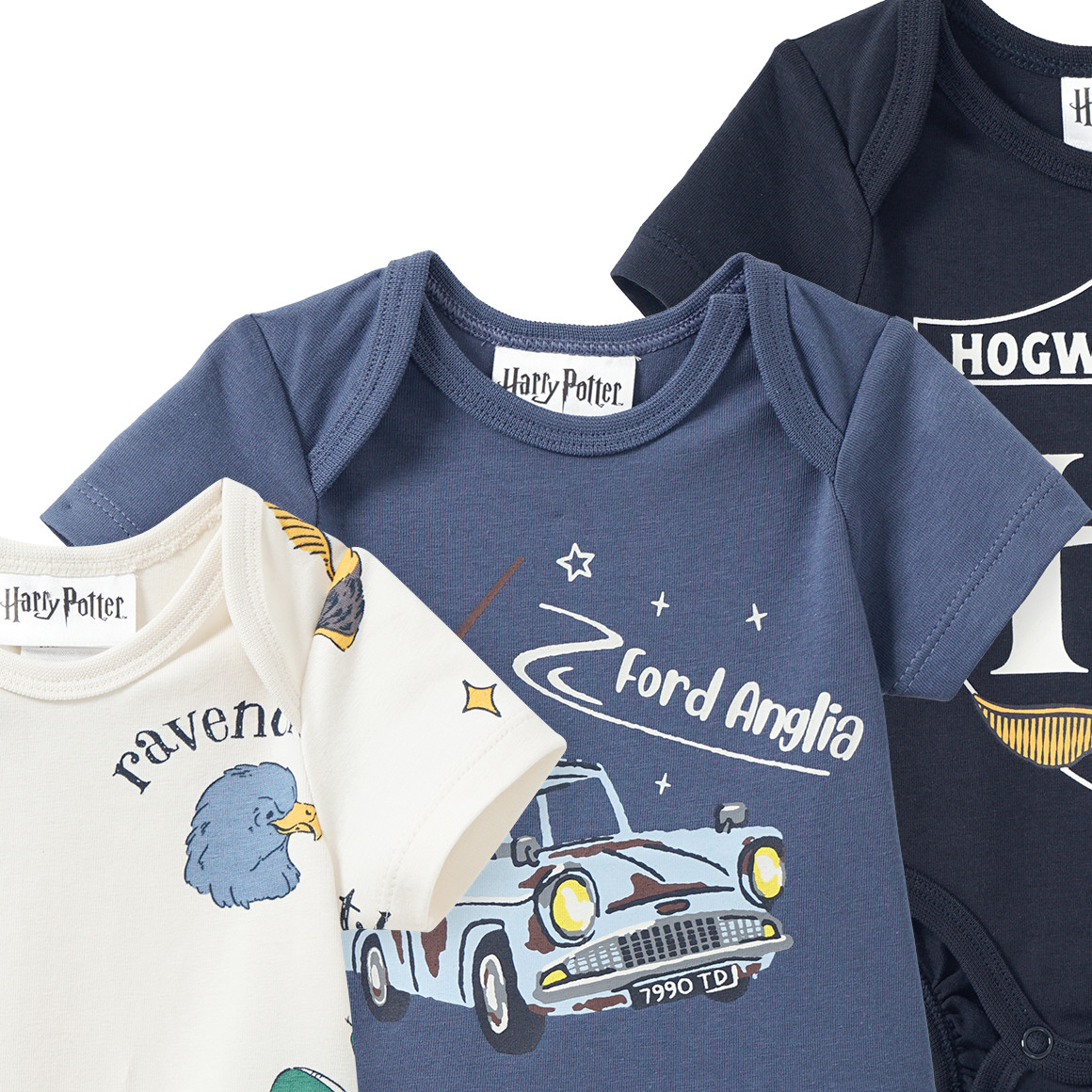 3 Harry Potter rompers in een set