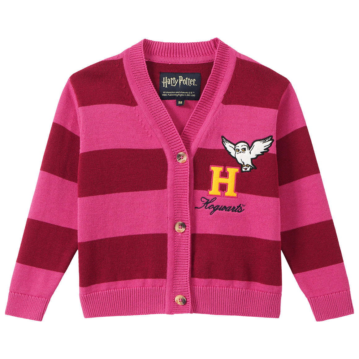Harry Potter Strickjacke mit Blockstreifen