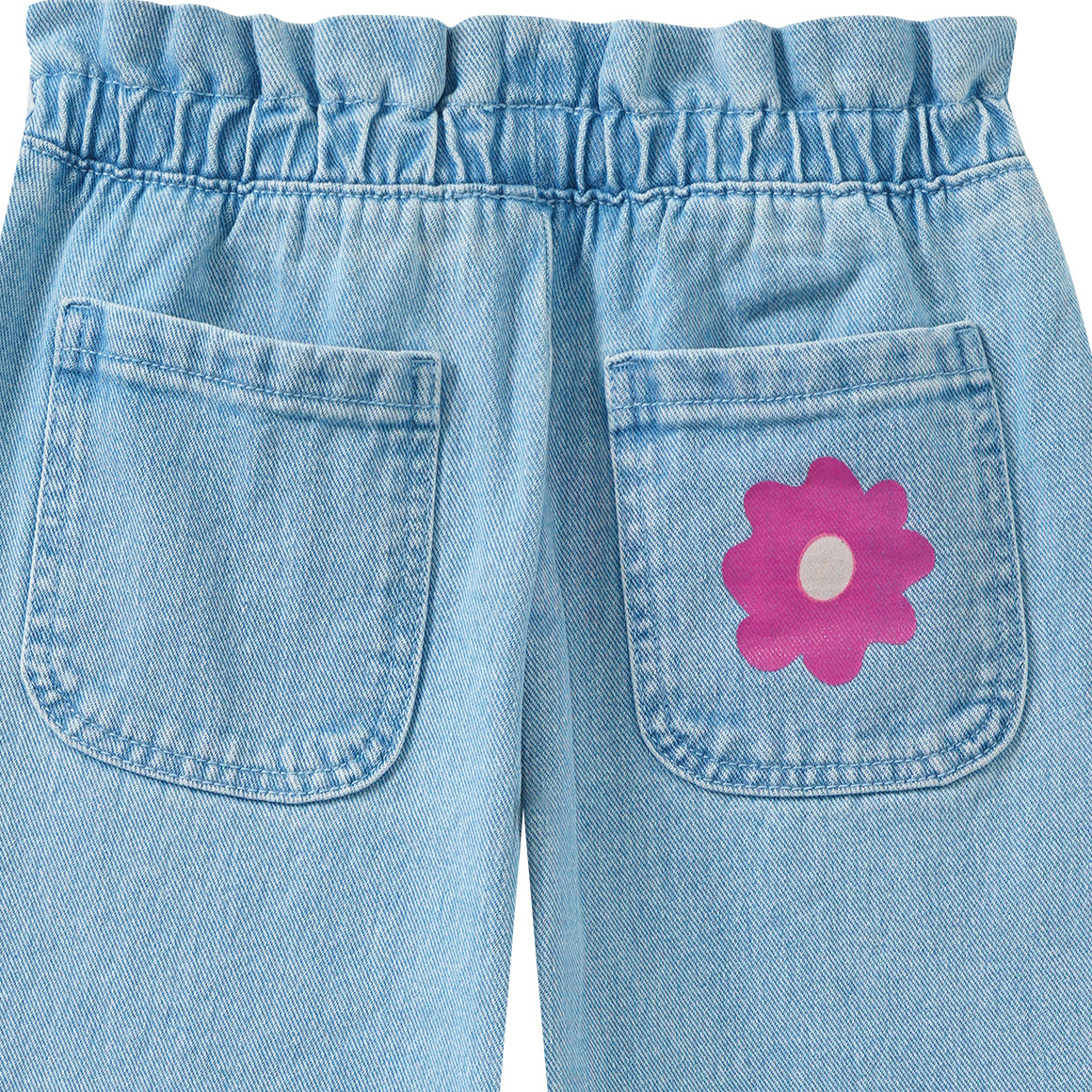 Mädchen Jeans mit Paperbag-Bund