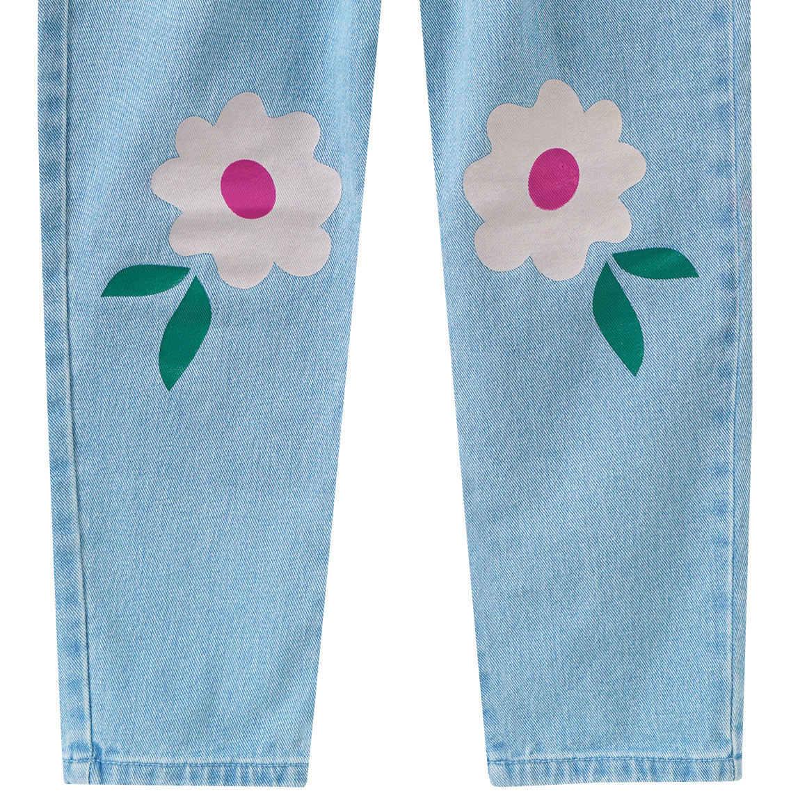 Mädchen Jeans mit Paperbag-Bund