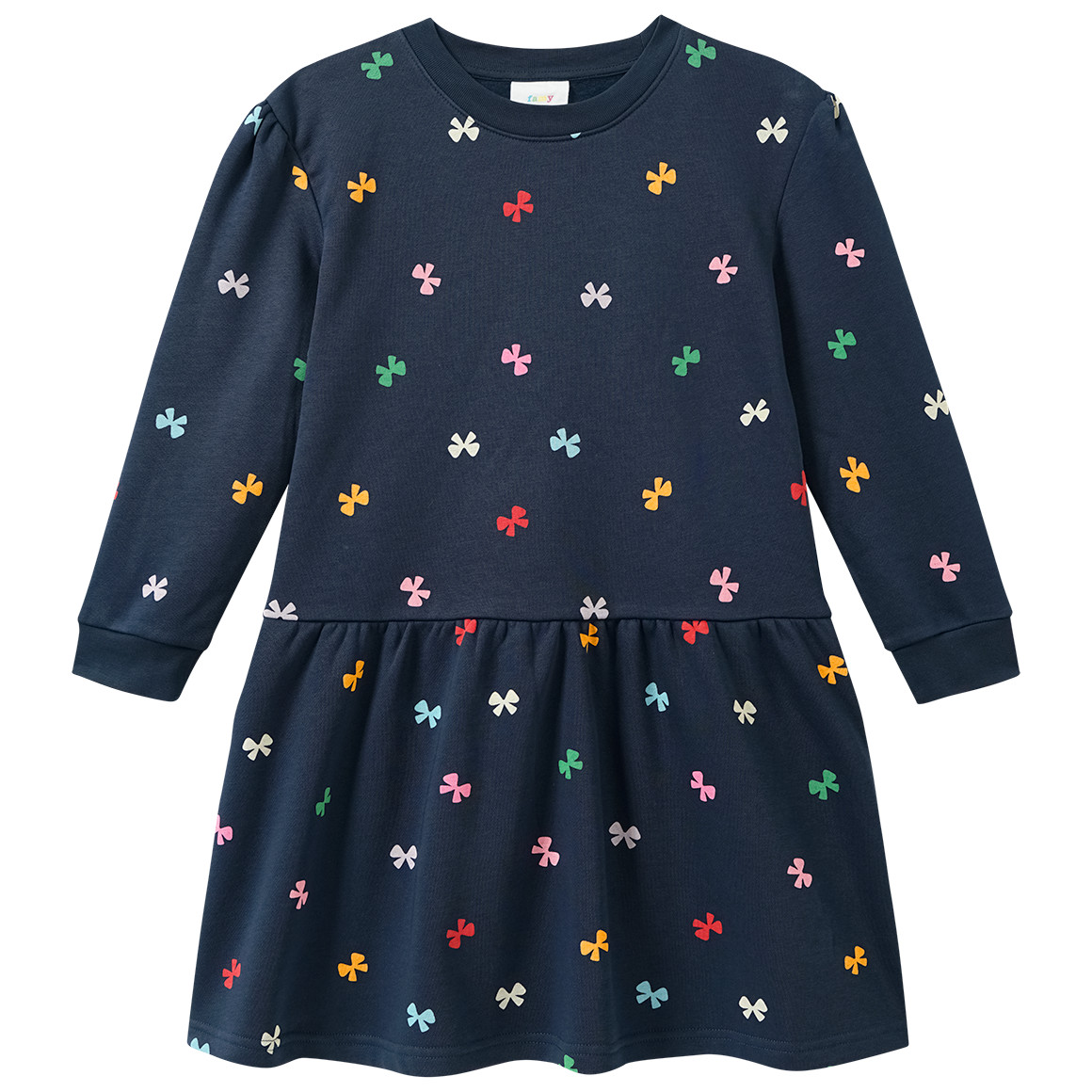 Mädchen Sweatkleid mit Allover-Print