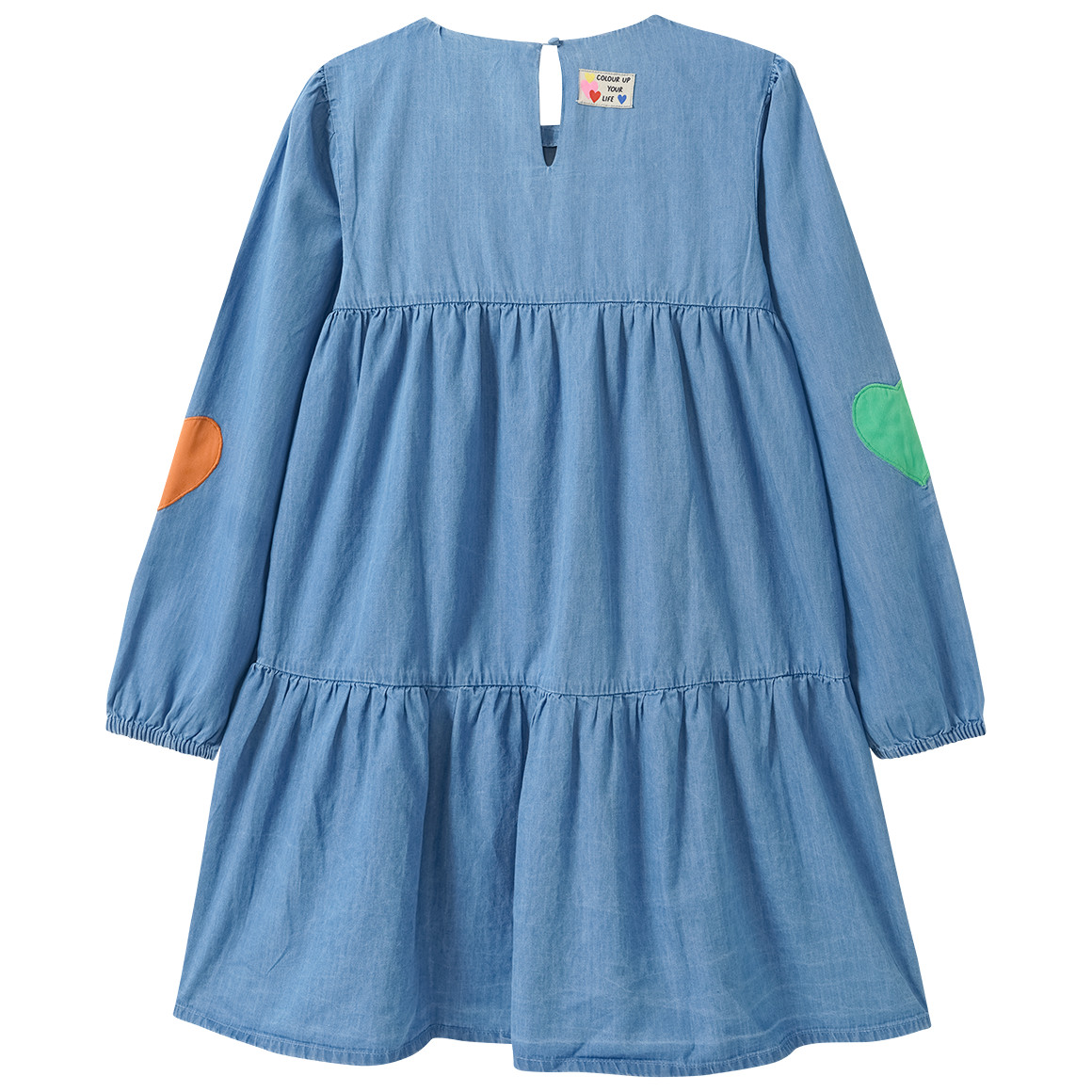 Mädchen Kleid im Denim-Look