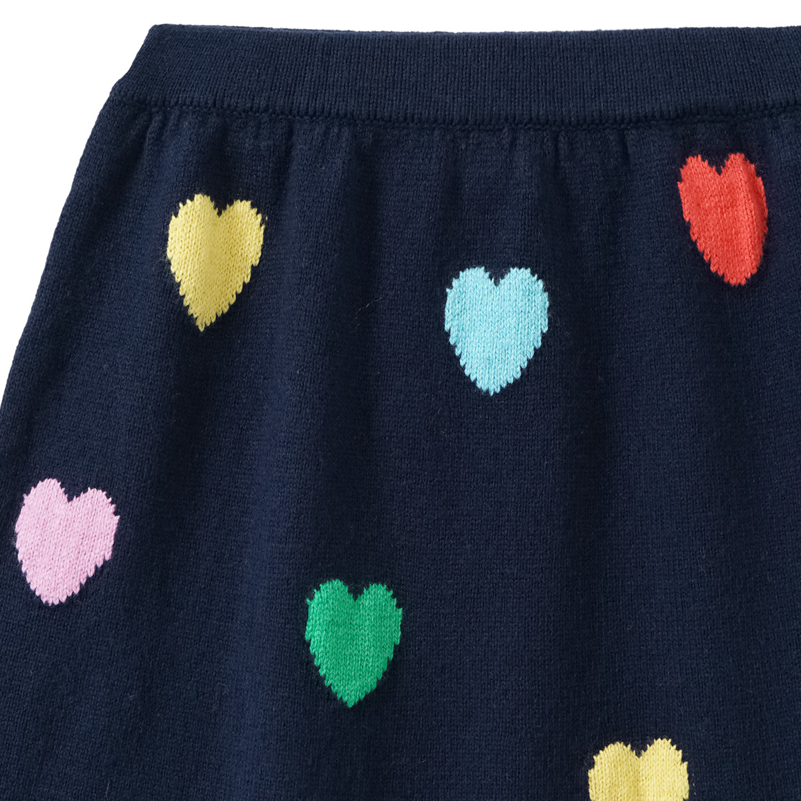 Gebreide rok Meisjes met hartjesprint