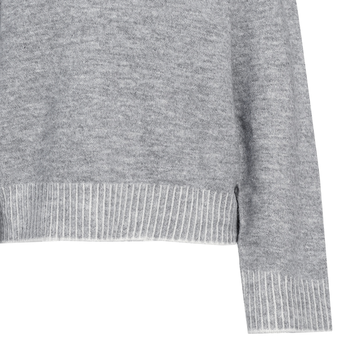 Dames gebreide trui met opstaande kraag