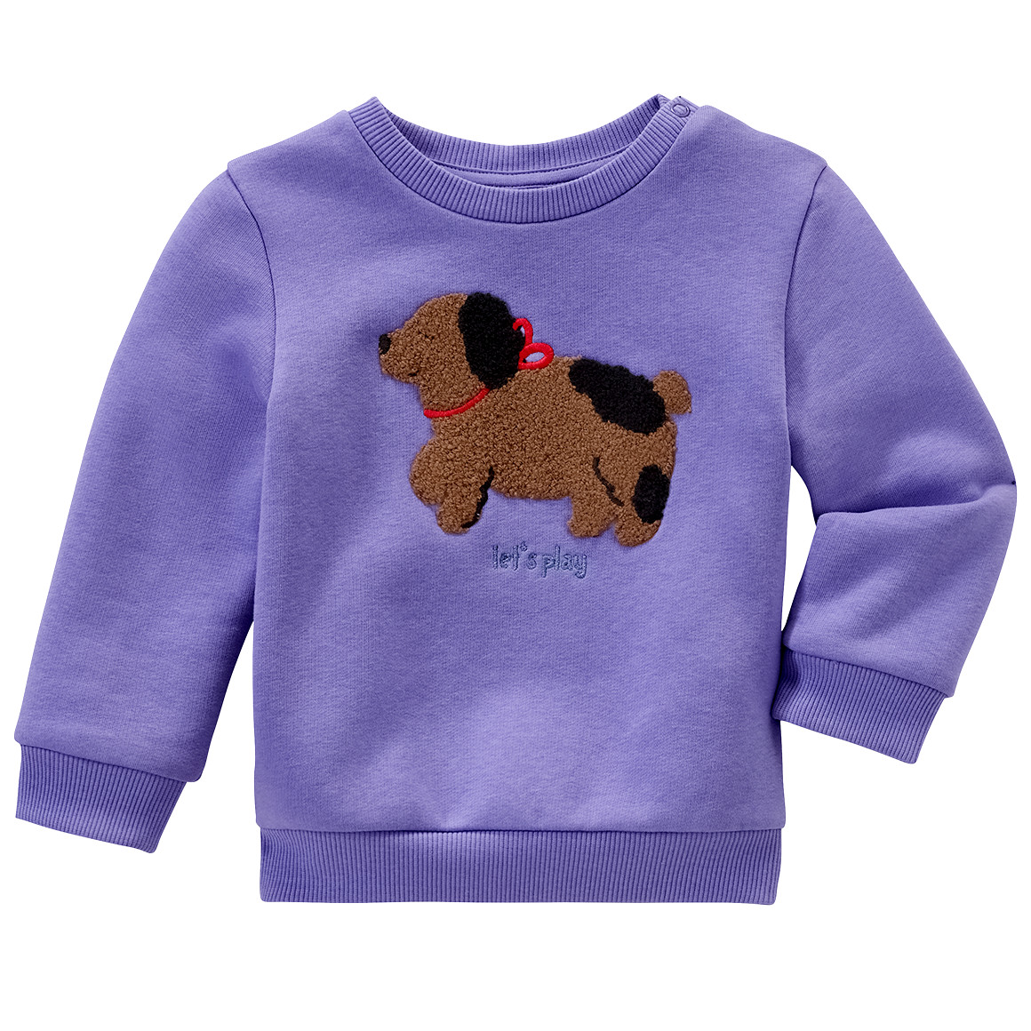 Baby sweatshirt met honden applicatie