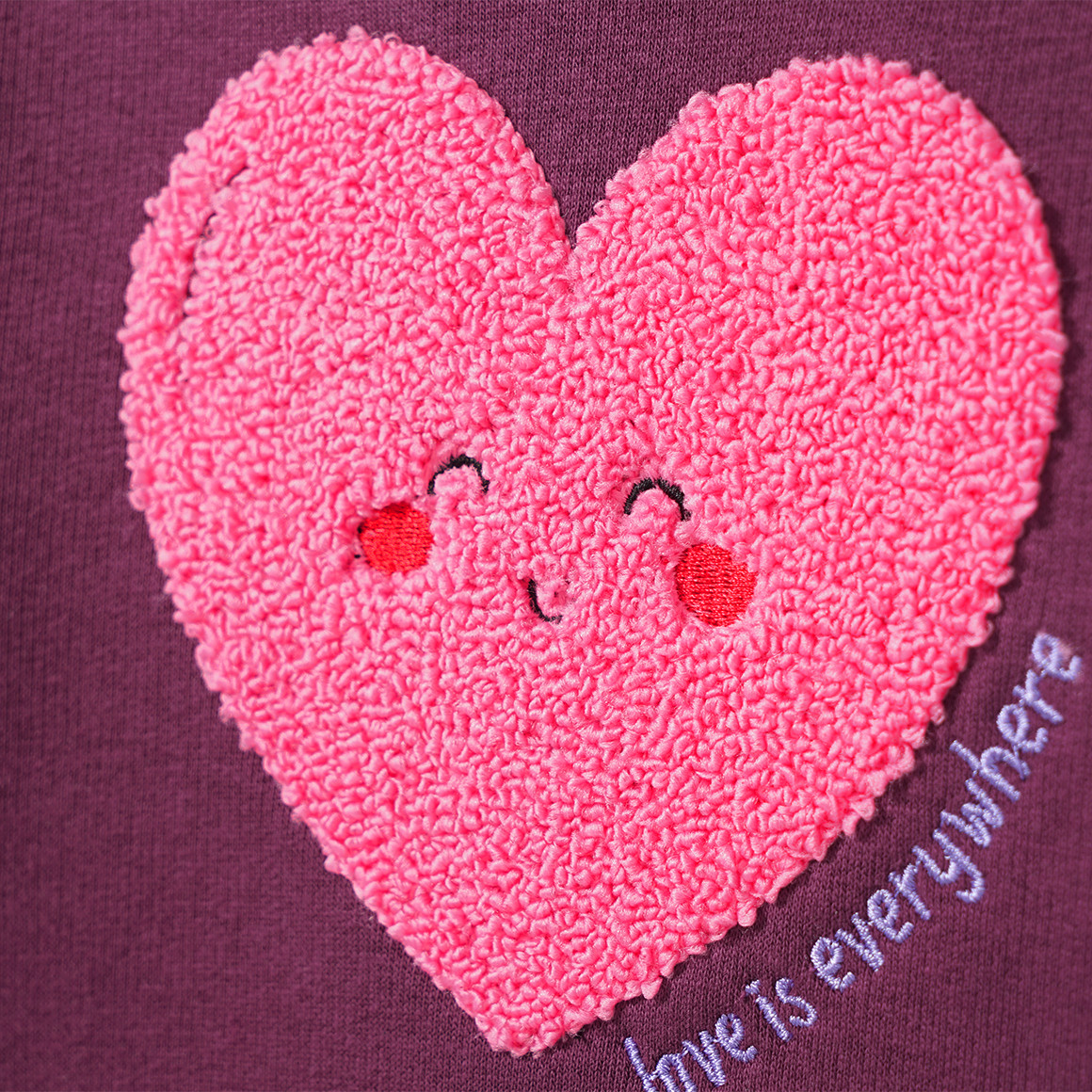 Baby Sweatshirt mit Herz-Applikation