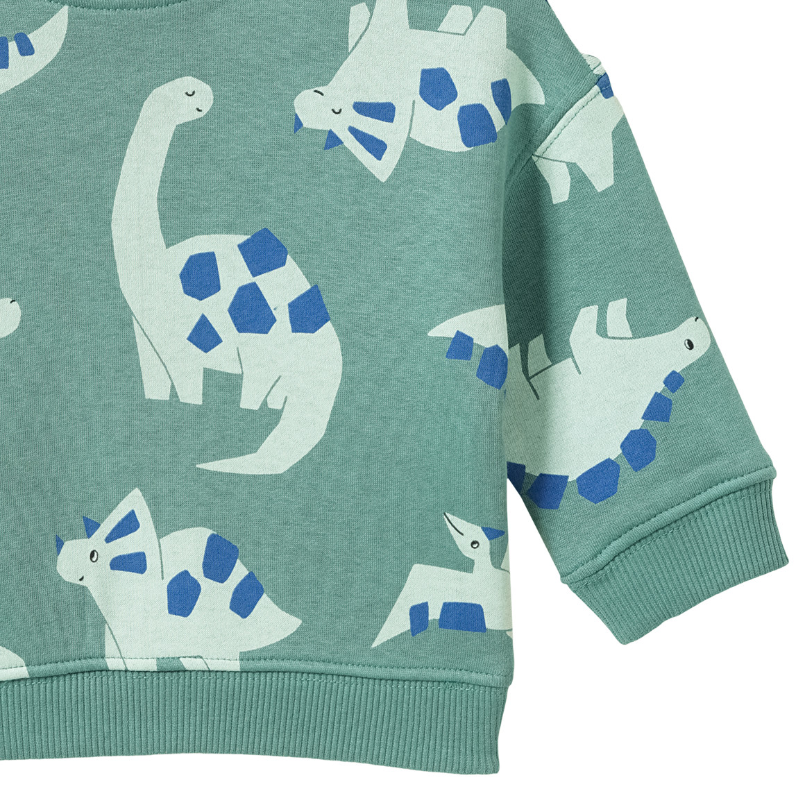Baby sweatshirt met dinosaurus all-over