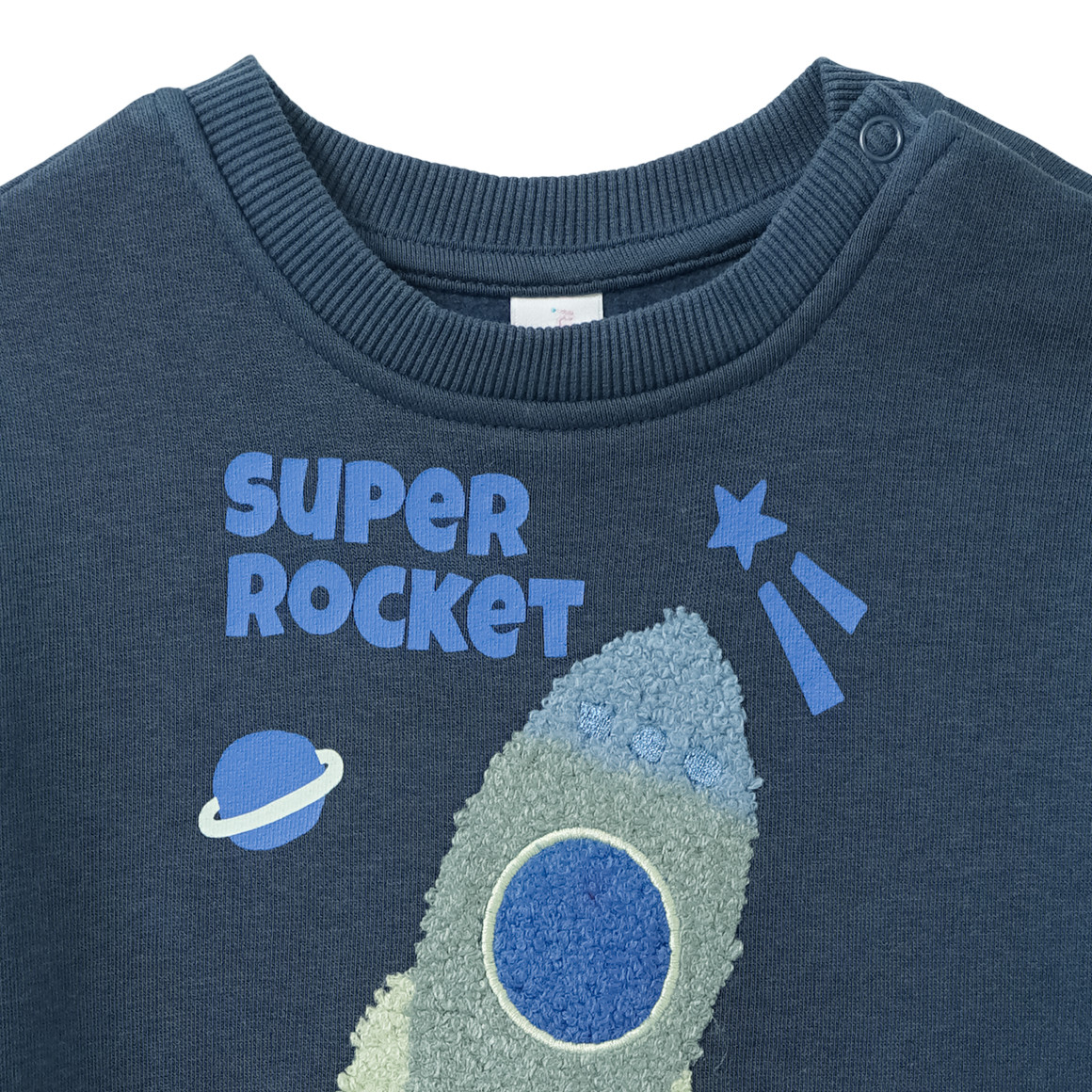 Baby sweatshirt met ruimte applicatie