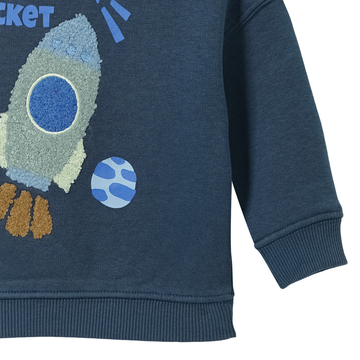 Baby sweatshirt met ruimte applicatie