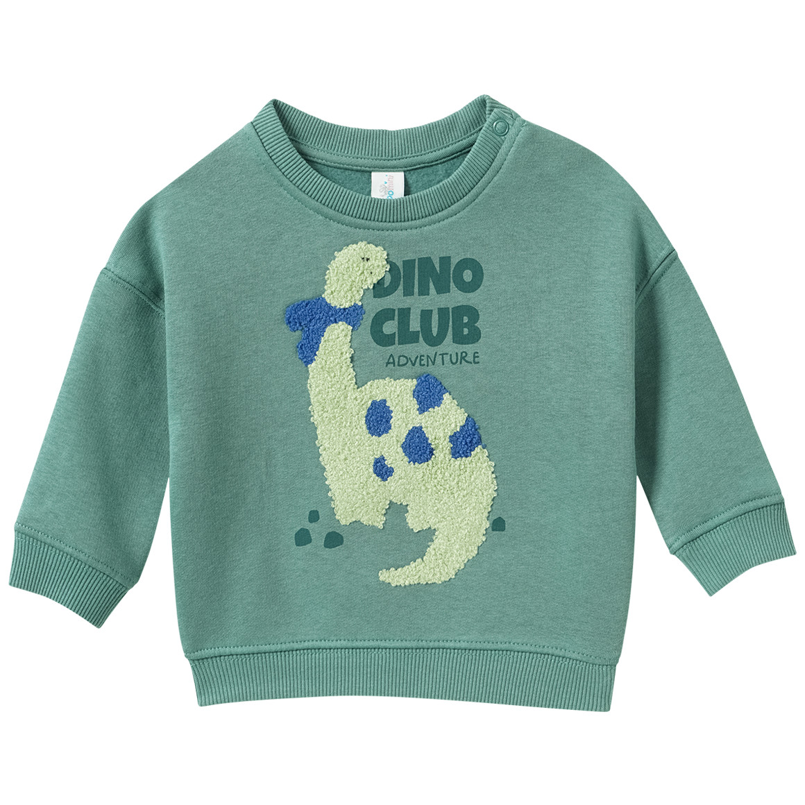 Baby sweatshirt met dinosaurus applicatie