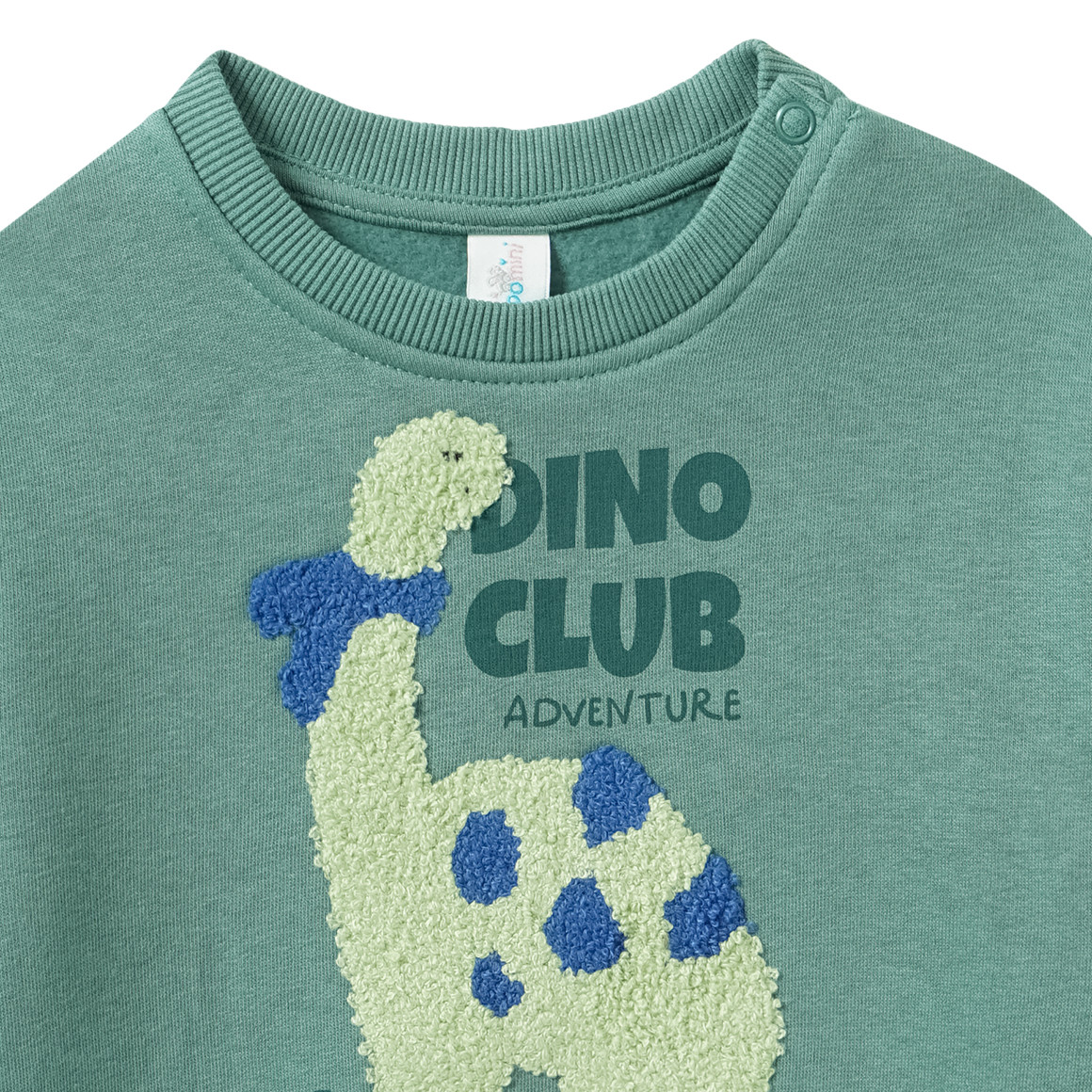 Baby sweatshirt met dinosaurus applicatie