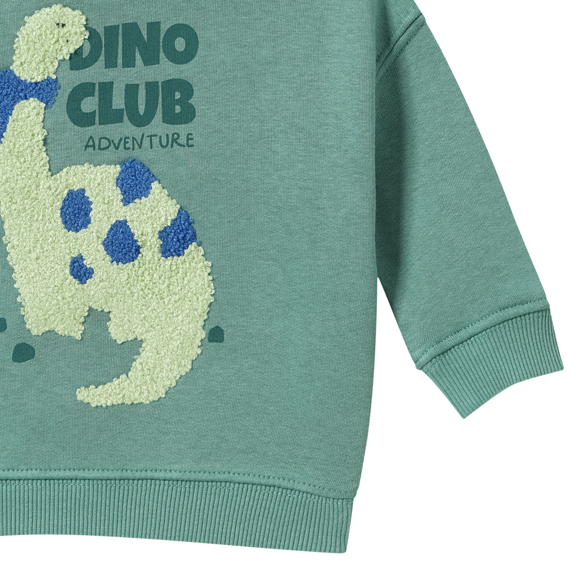 Baby sweatshirt met dinosaurus applicatie