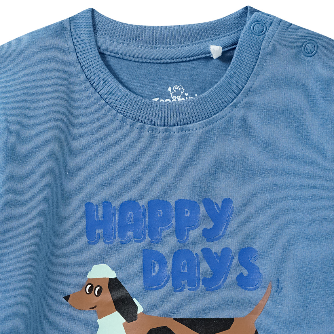 Baby Langarmshirt mit Dackel-Print