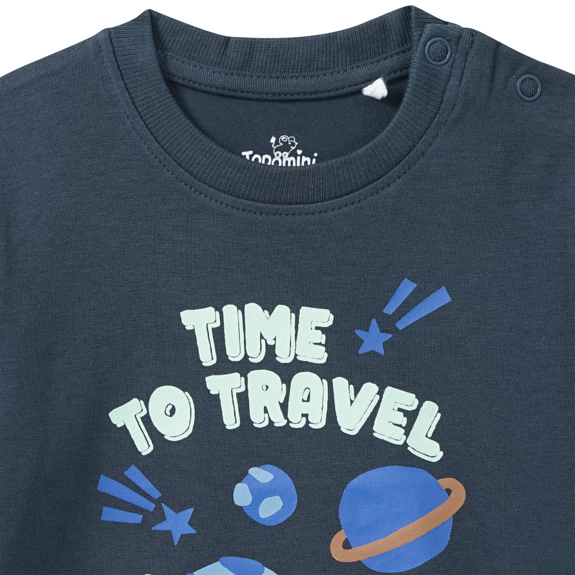 Baby shirt met lange mouwen en ruimteprint