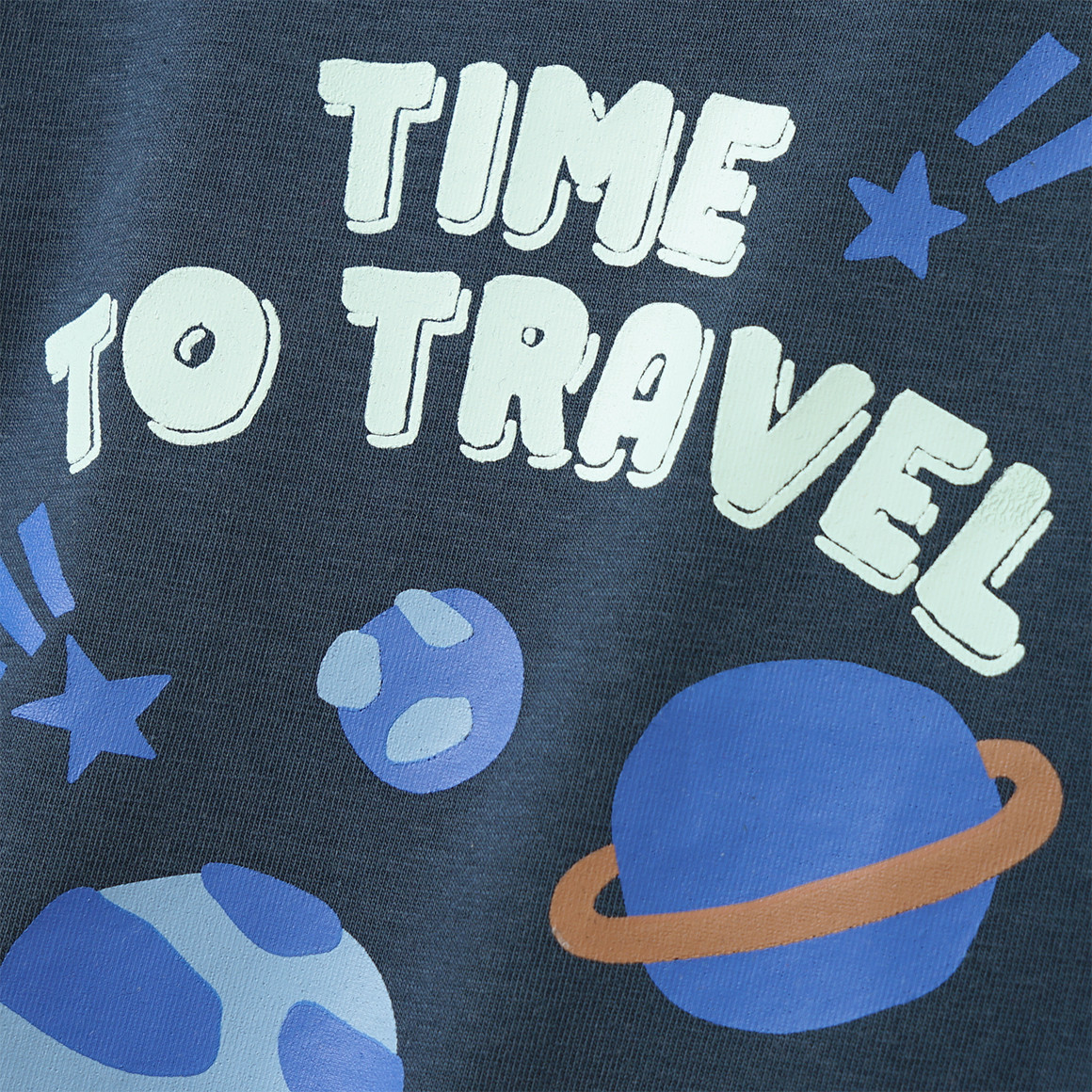 Baby shirt met lange mouwen en ruimteprint