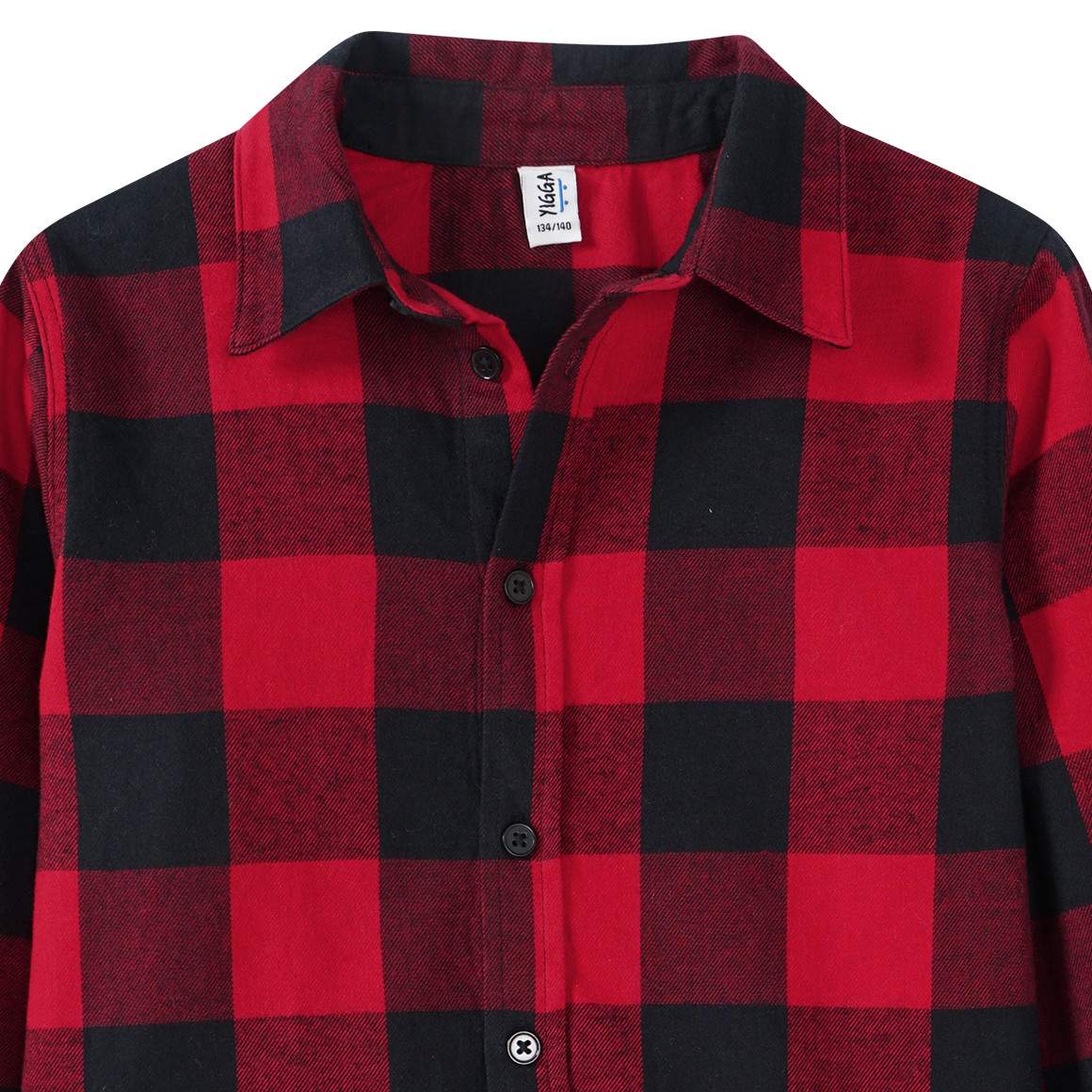 Jungen Flanell-Hemd mit Karo-Muster