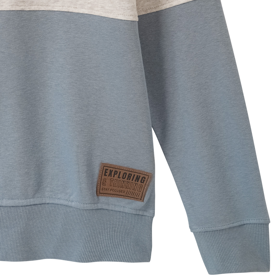 Jungen Sweatshirt mit Schalkragen