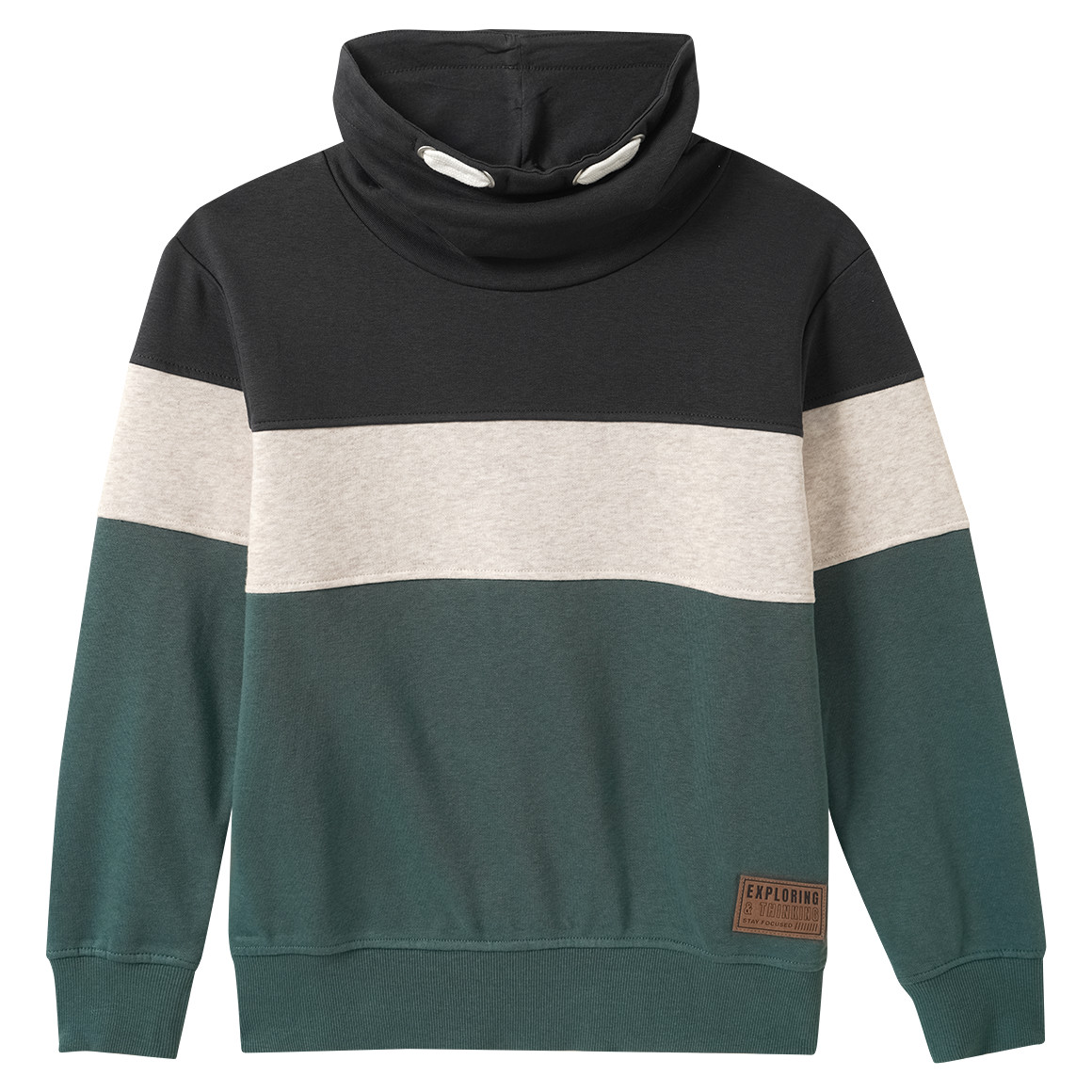 Jungen Sweatshirt mit Schalkragen