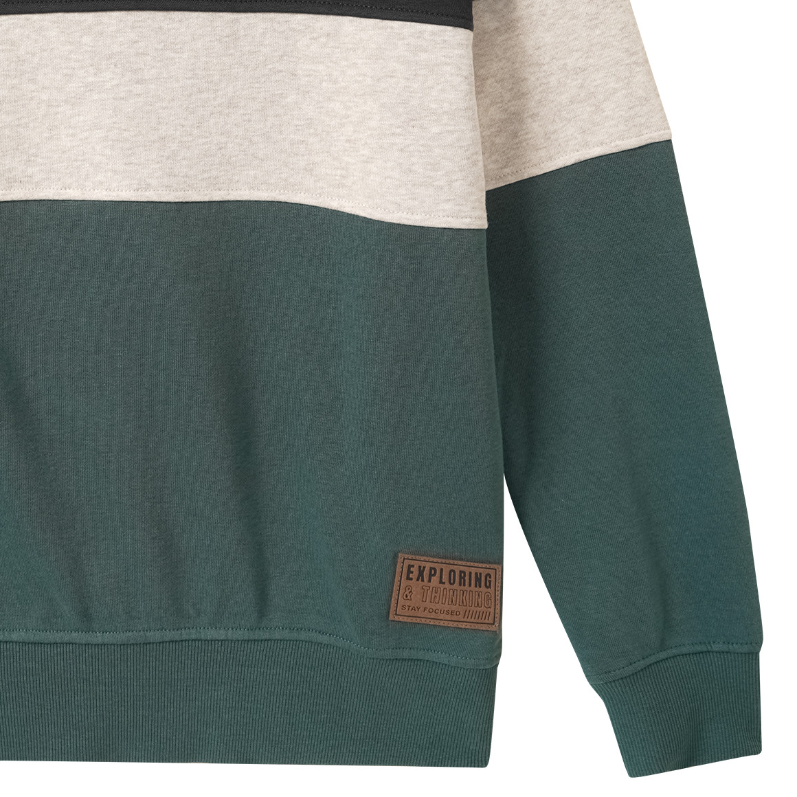 Jungen Sweatshirt mit Schalkragen