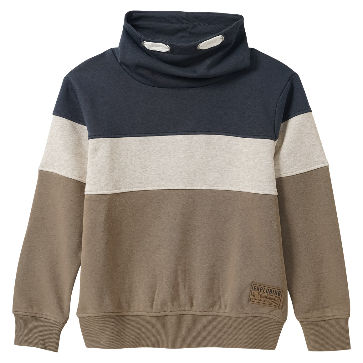 Jungen Sweatshirt mit Schalkragen