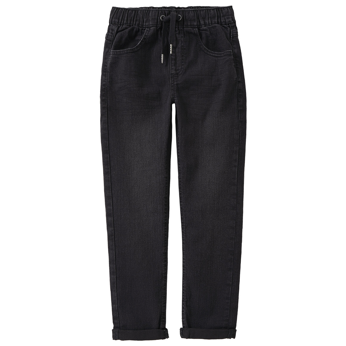 Jungen Pull-on-Jeans mit Used-Waschung