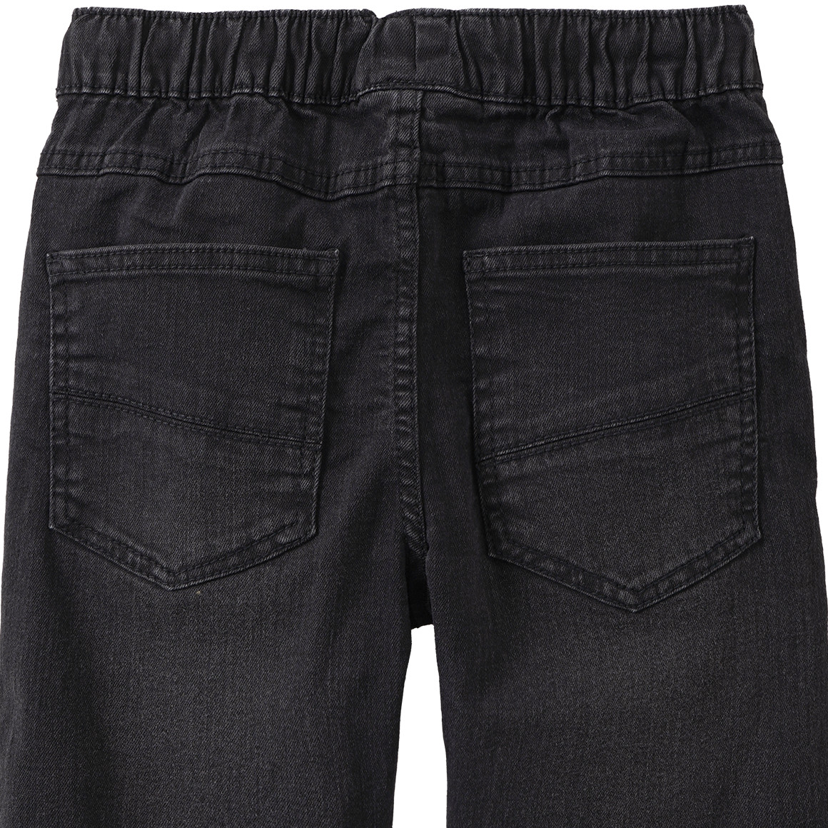 Jungen Pull-on-Jeans mit Used-Waschung