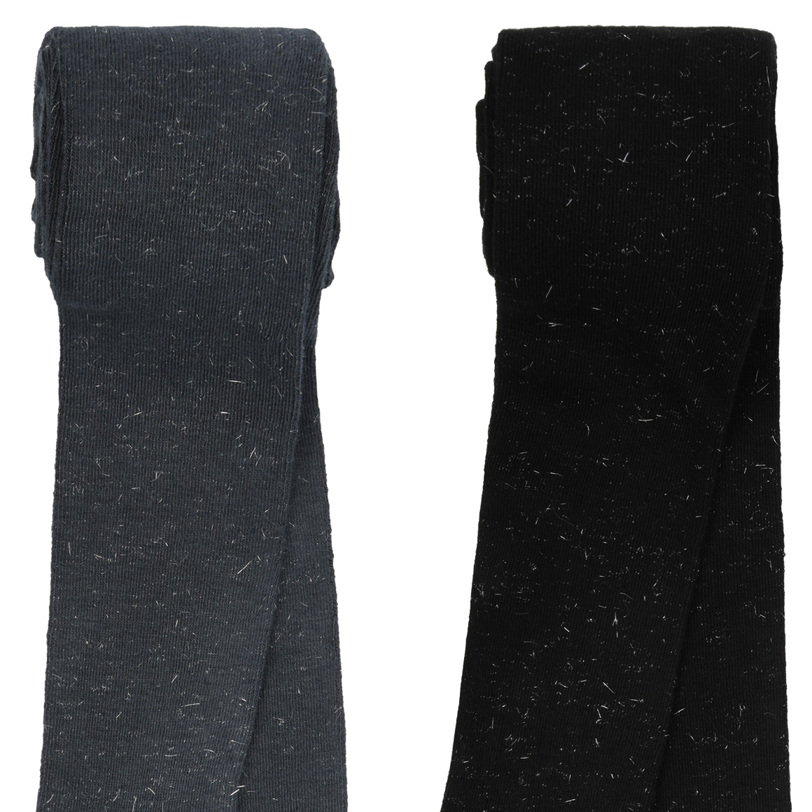 2 Mädchen Strumpfhosen mit Effektgarn