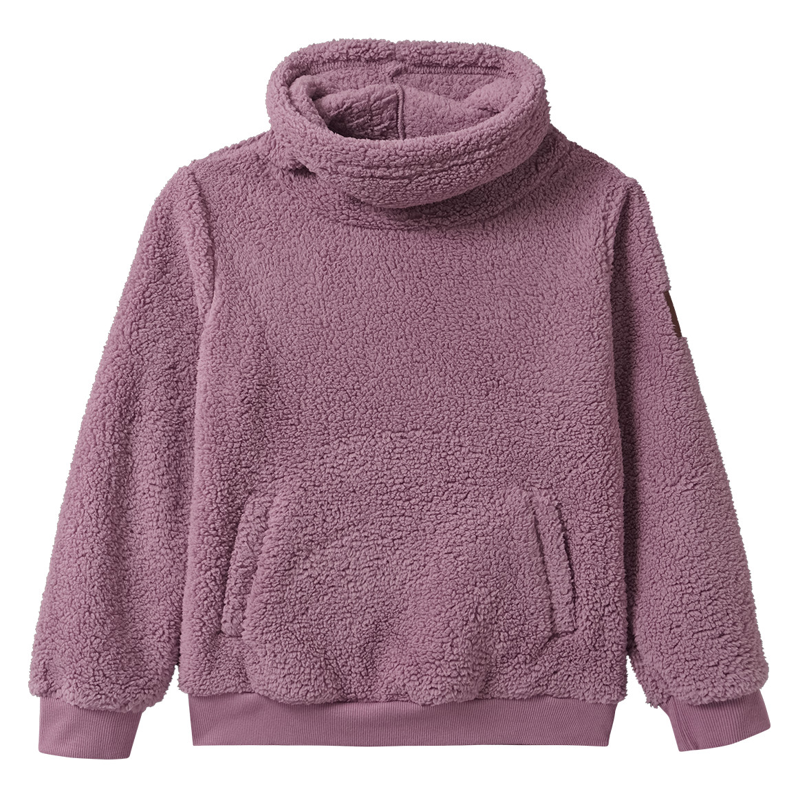 Teddytrui voor meisjes met sjaalkraag