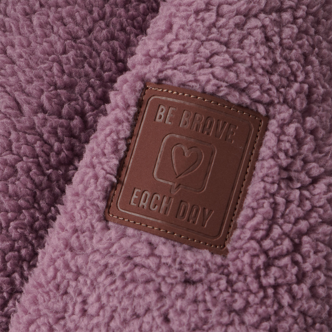 Teddytrui voor meisjes met sjaalkraag