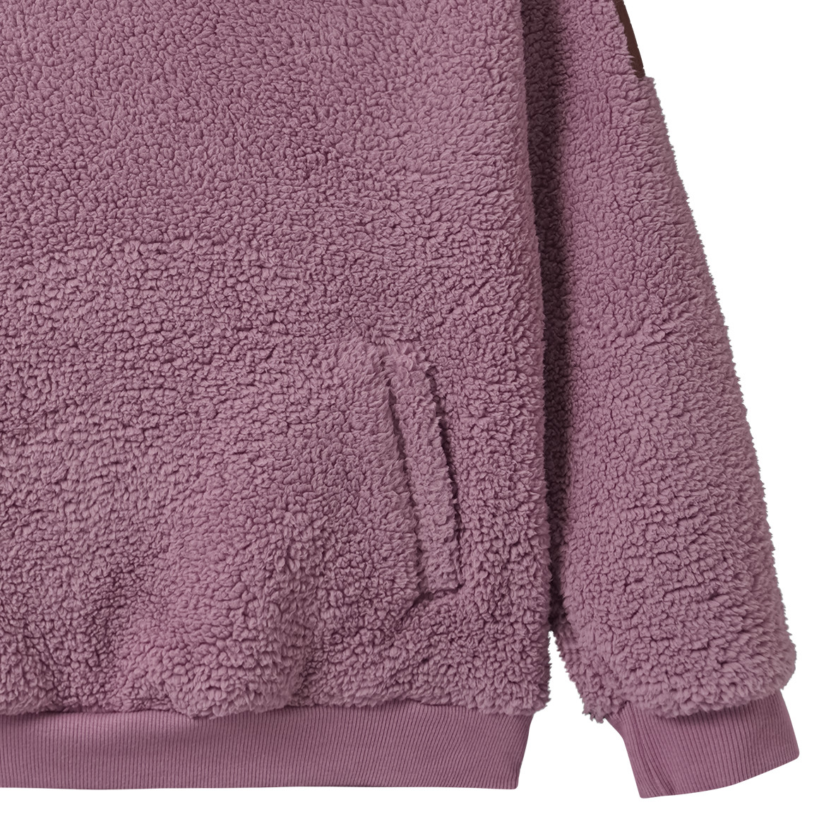 Teddytrui voor meisjes met sjaalkraag